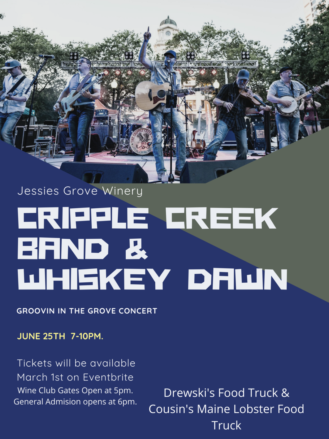 Jessies Grove Winery CCB and Whiskey Dawn The Cripple Creek Band